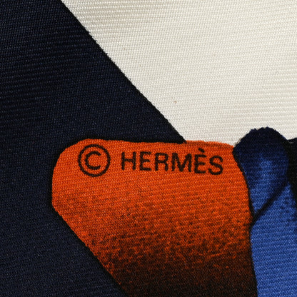 Hermes Silk Chasse A Vol Scarf 90 4 of 8