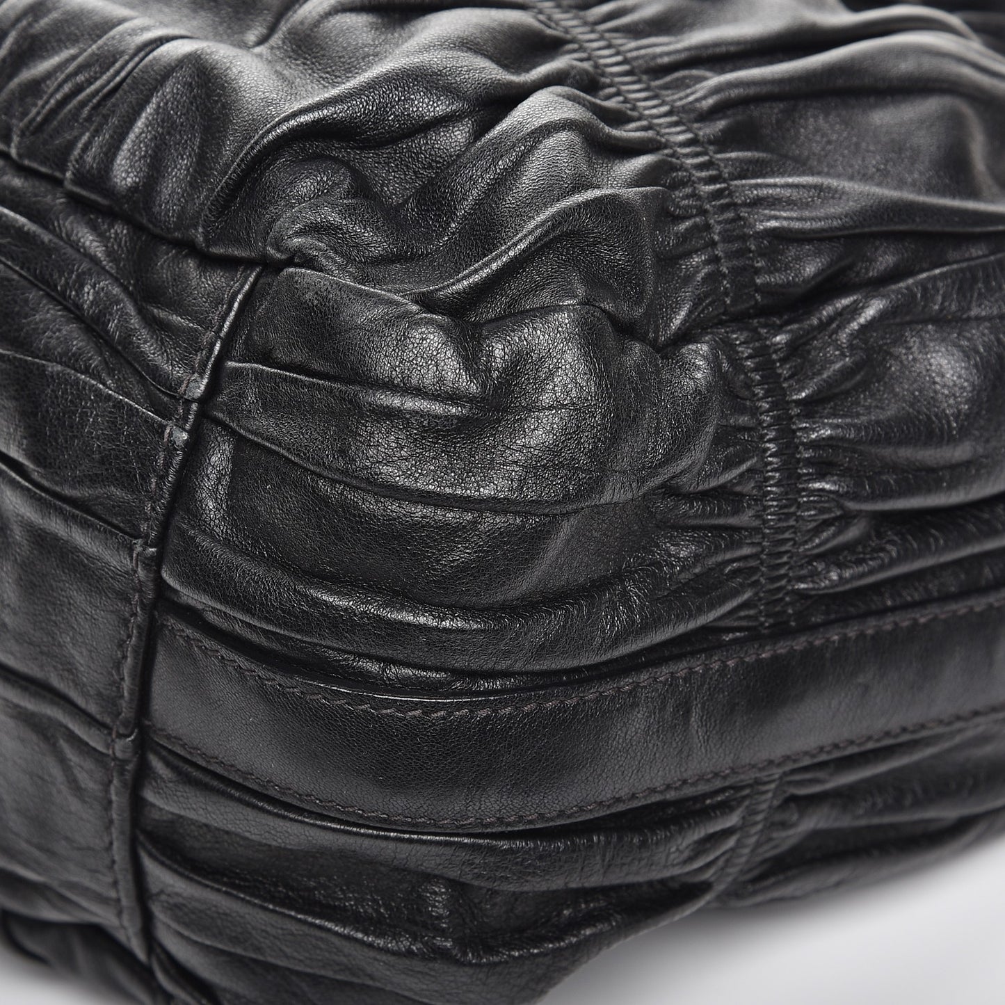Nappa Gaufre Hobo Nero Black