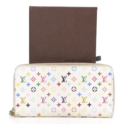 Louis Vuitton Monogram Multicolor Zippy Wallet White Litchi 14 of 14