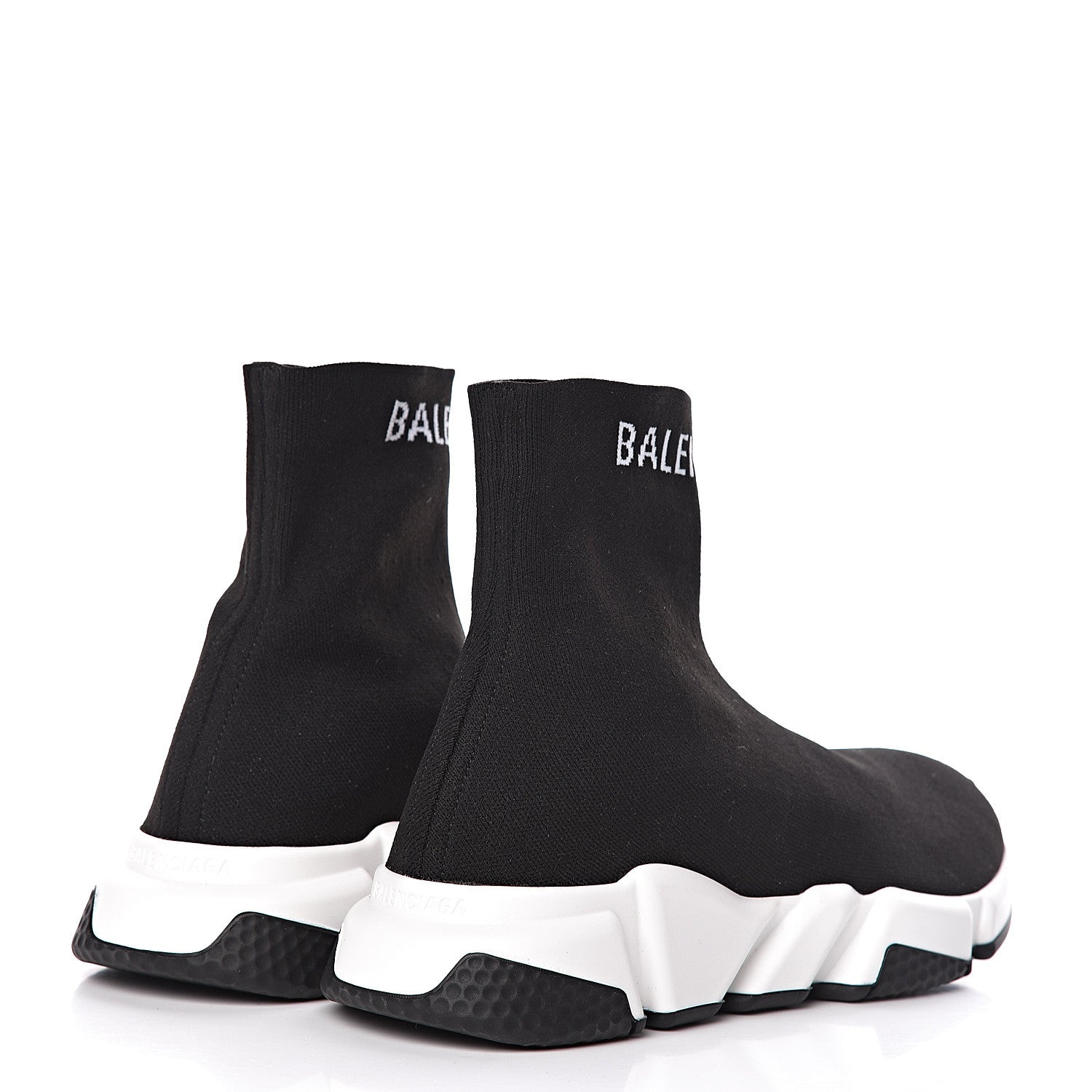 Balenciaga Neoprene Knit Womens Hi Speed Sneakers 38 Black 4 of 9