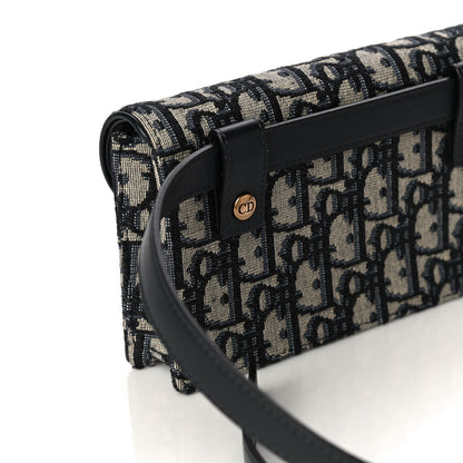 Christian Dior Oblique Saddle Belt Bag Blue 7 of 13