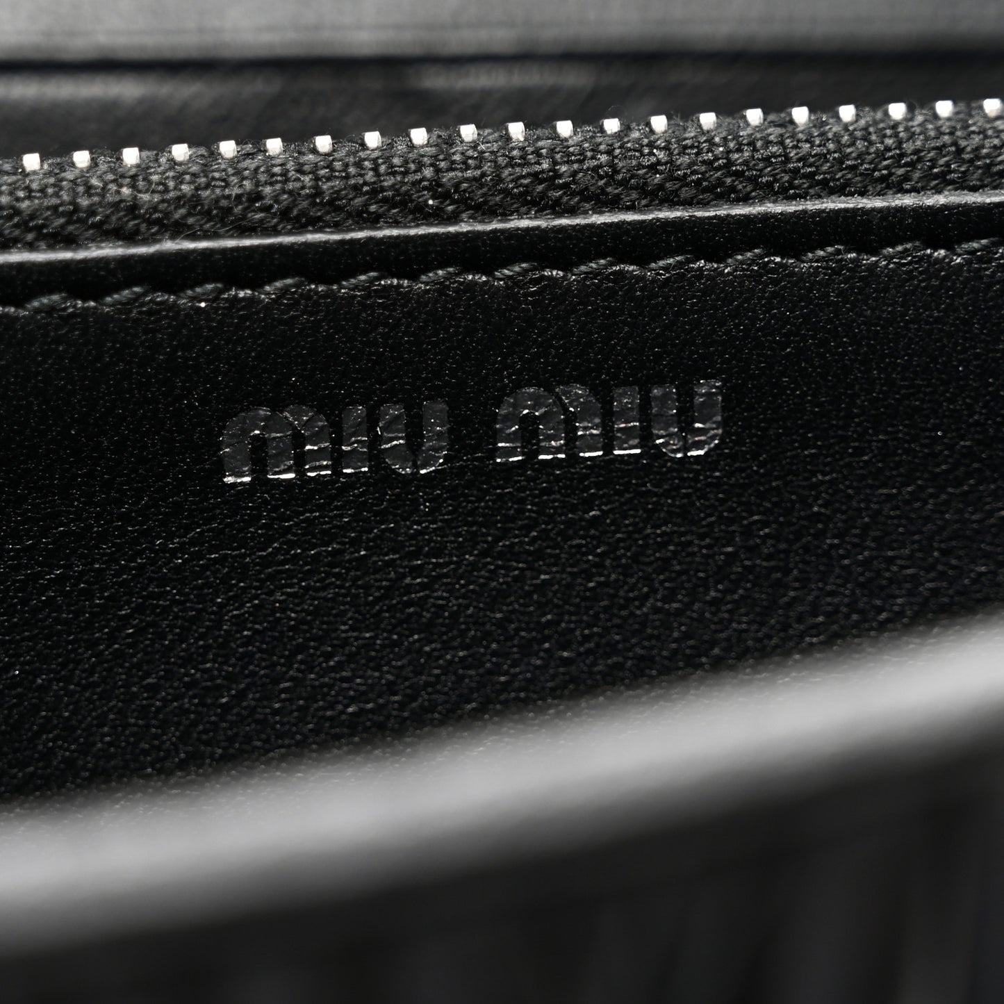 Nappa Matelasse Crystal Logo Continental Wallet Black