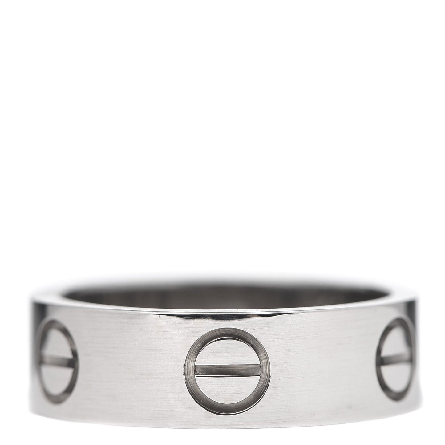 18K White Gold 5.5mm LOVE Ring 50 5.25