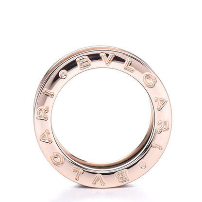 Bulgari 18K Rose Gold Black Ceramic B.Zero1 Four-Band Ring 49 4.75 4 of 7