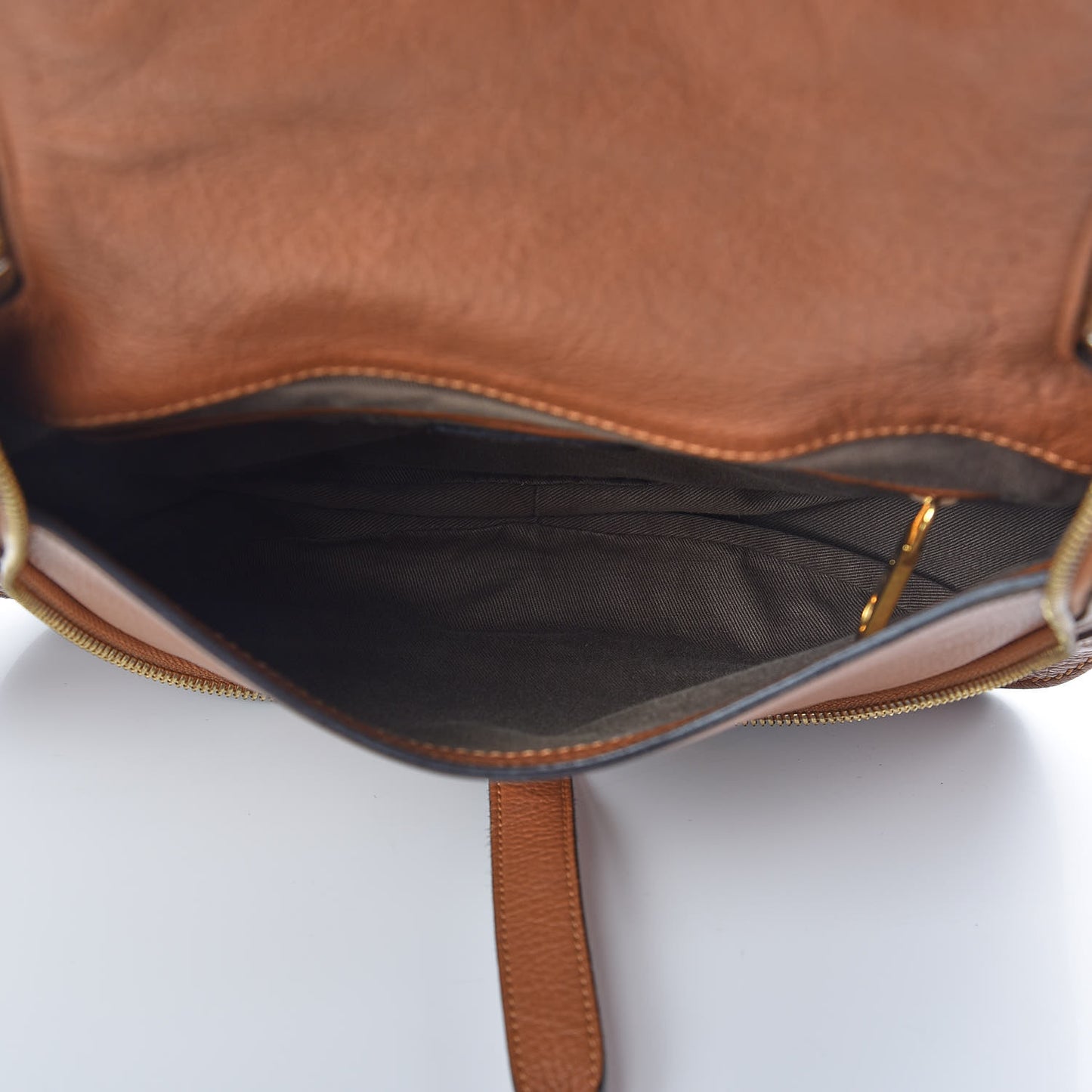 Calfskin Medium Marcie Round Zip Crossbody Bag Tan
