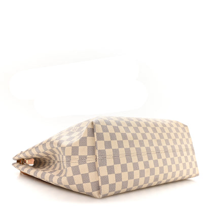 Louis Vuitton Damier Azur Graceful MM Rose Ballerine 3 of 10