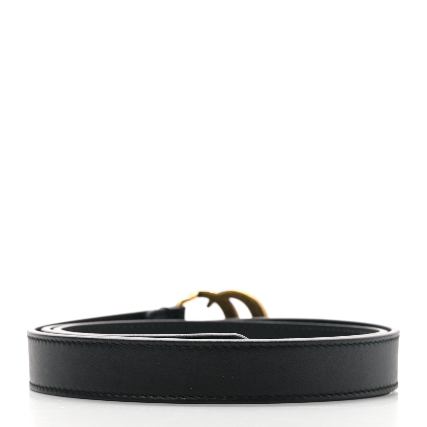 Calfskin Double G 20mm Belt 80 32 Black