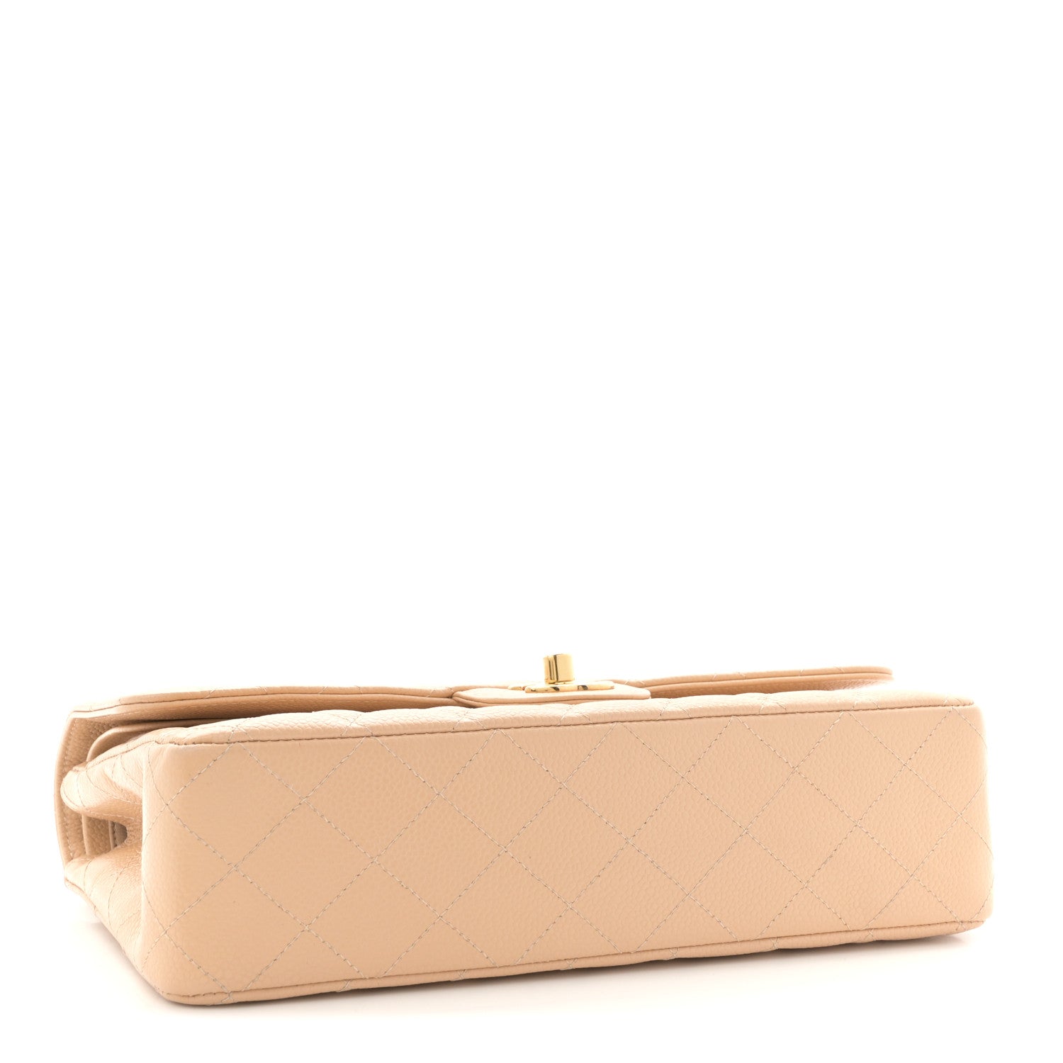 Chanel Caviar Quilted Medium Double Flap Beige 4 of 10