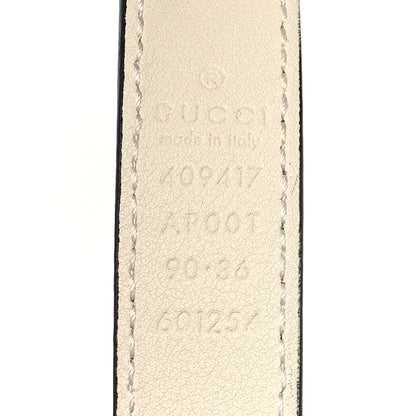 Gucci Calfskin Double G 20mm Belt 90 36 Mystic White 3 of 5