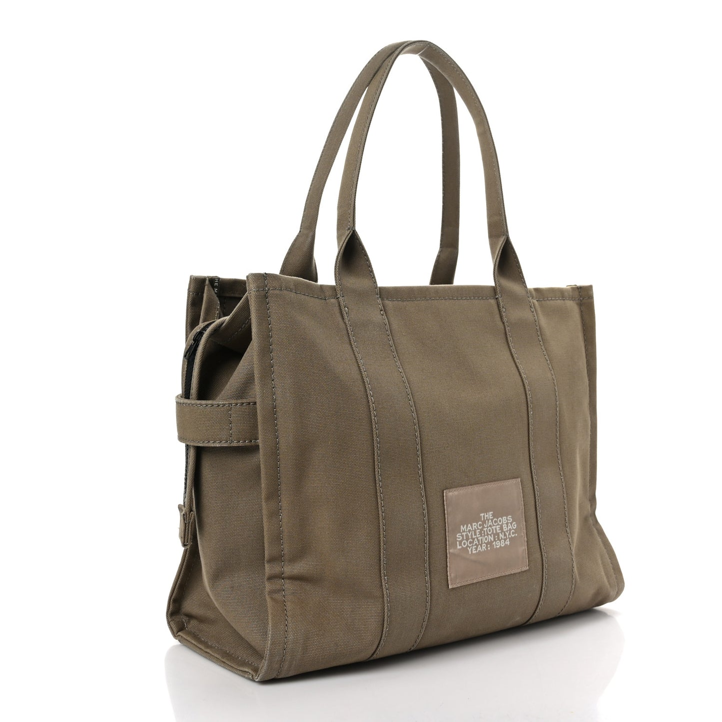 Canvas Large Summer Tote Bag Slate Green