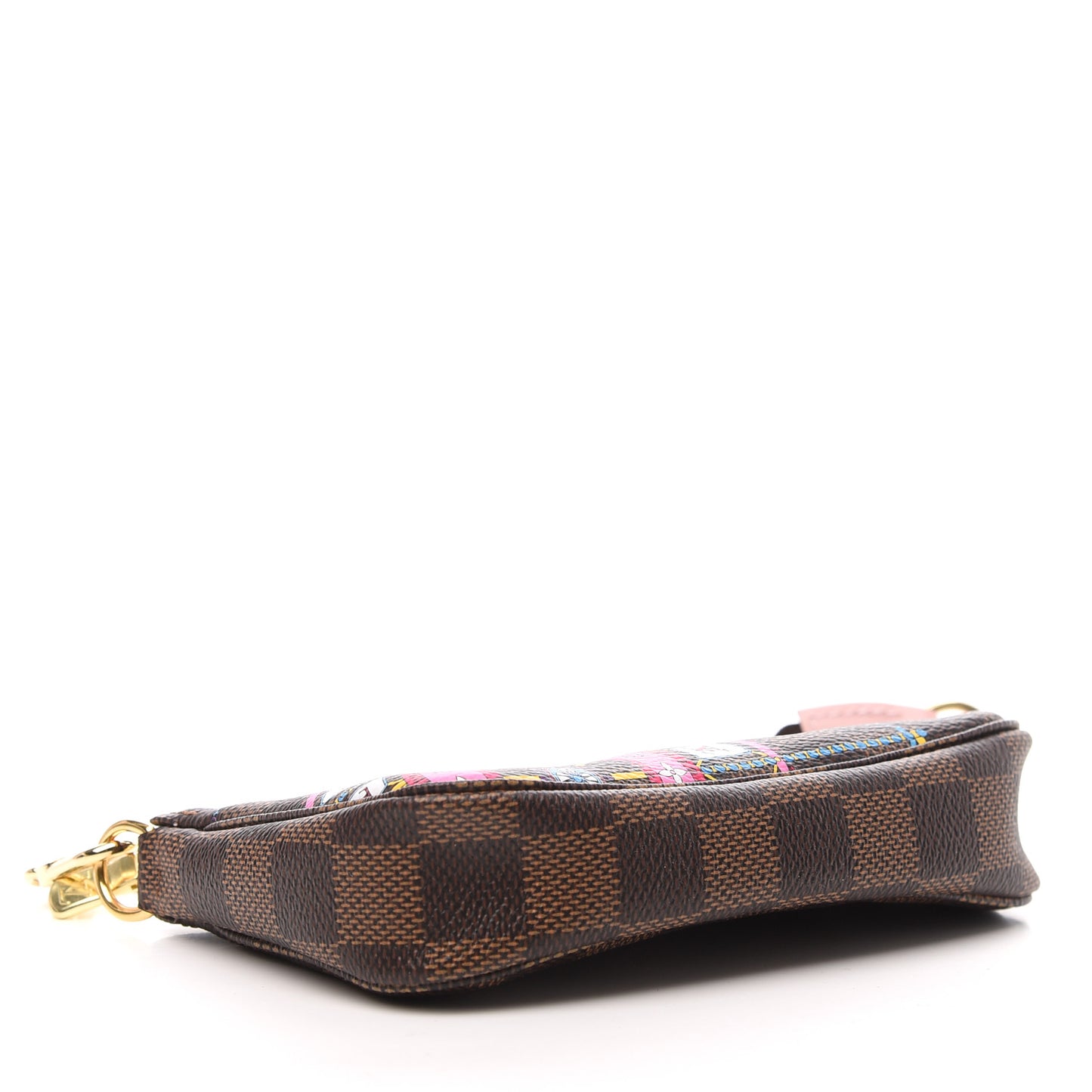 Damier Ebene 2020 Christmas Animation Big Wheel Mini Pochette Accessories Rose Ballerine