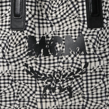 MCM Visetos Large Liz Reversible Shopper Tote Black 33 of 33