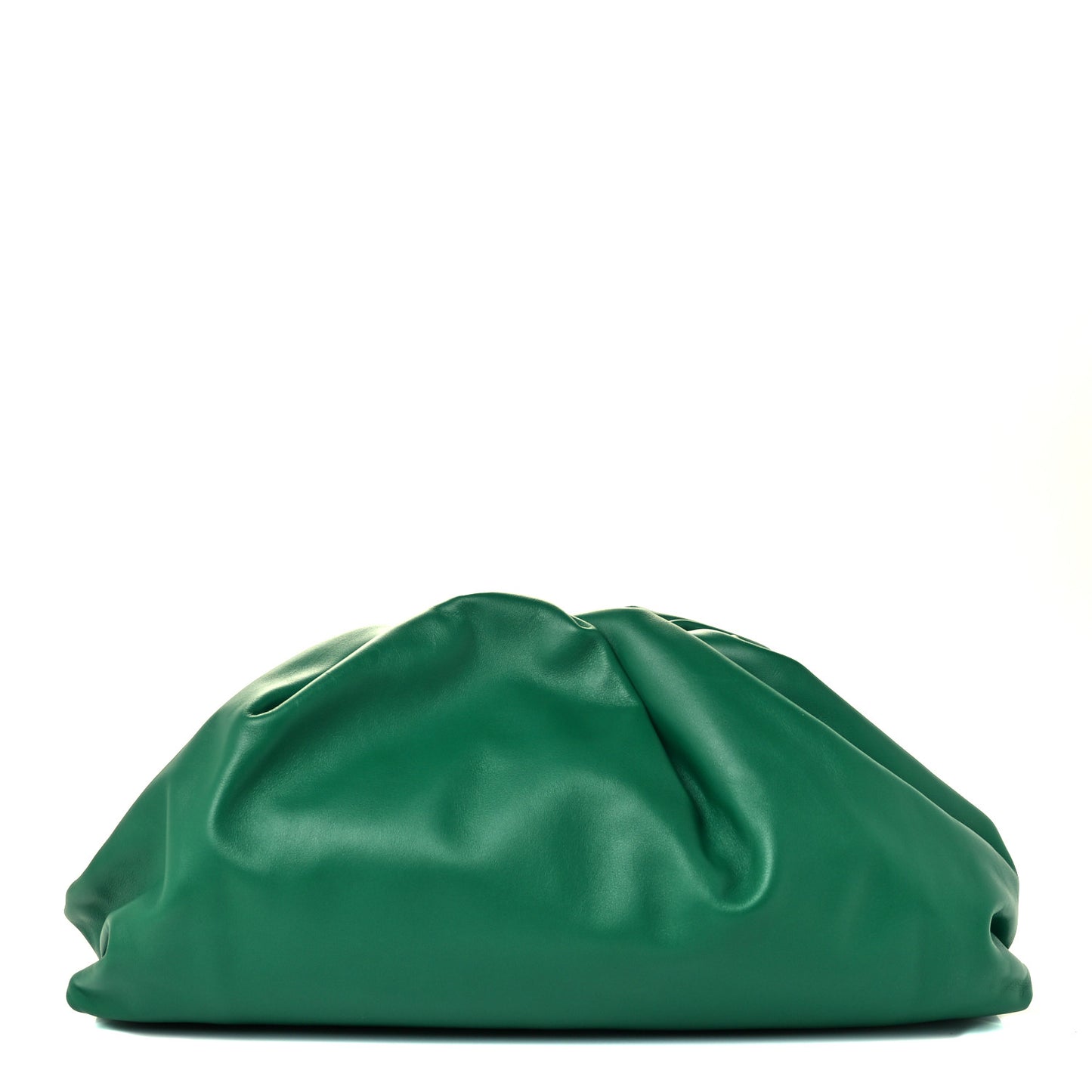 Smooth Butter Calf The Pouch Oversized Clutch Racing Green