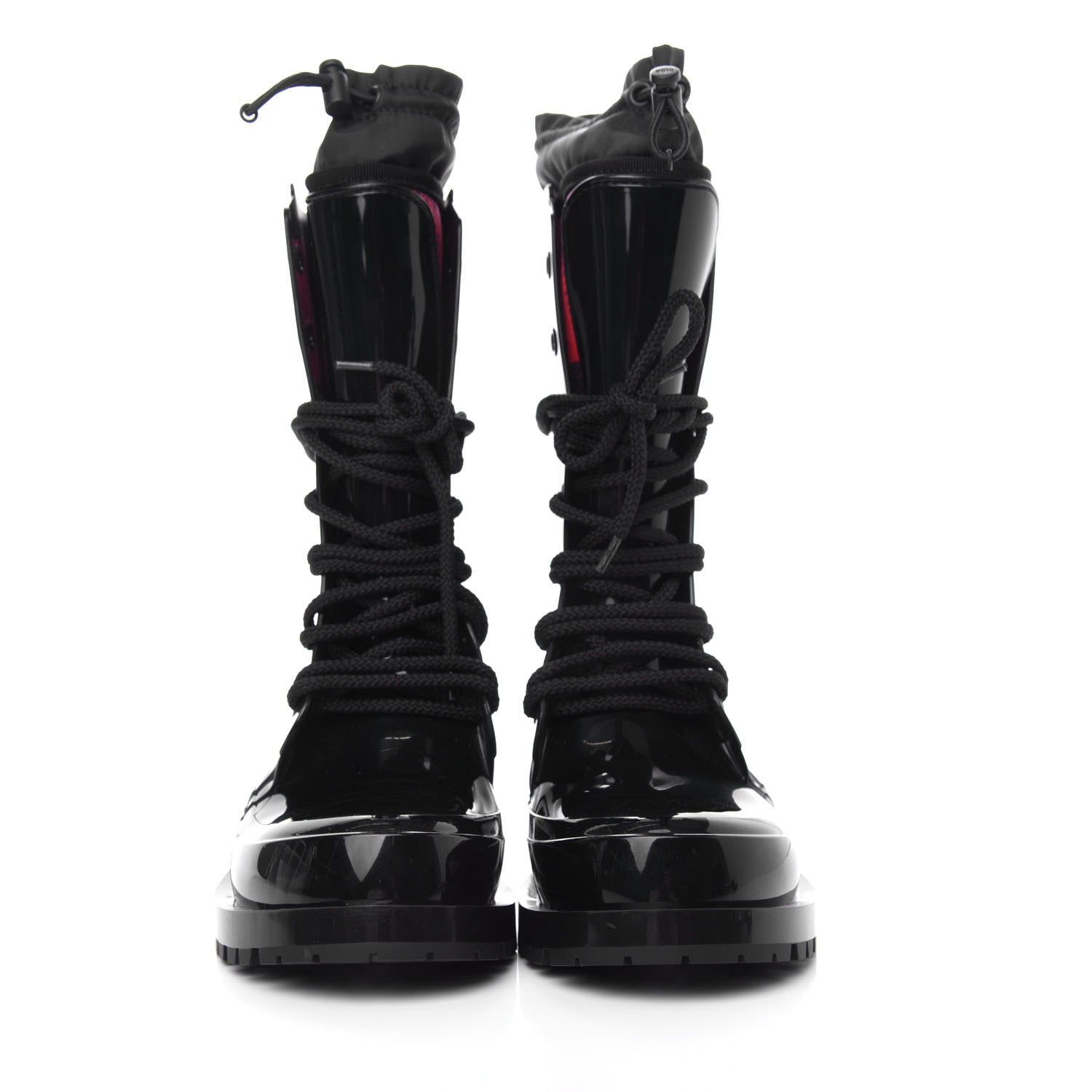 Christian Dior Shiny Rubber Diorcamp Low Boots 35 Black 2 of 9