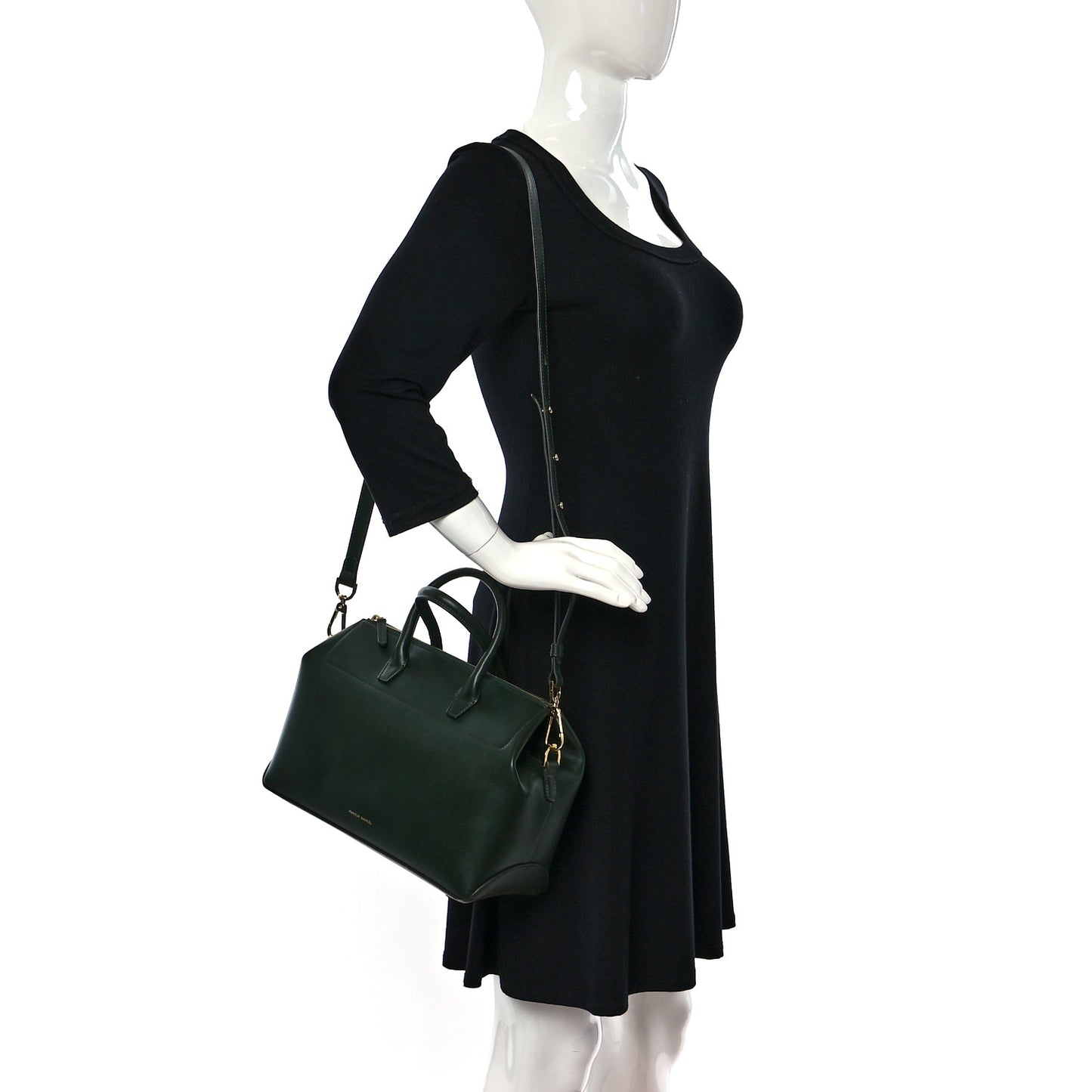 Calfskin Mini Travel Crossbody Bag Moss
