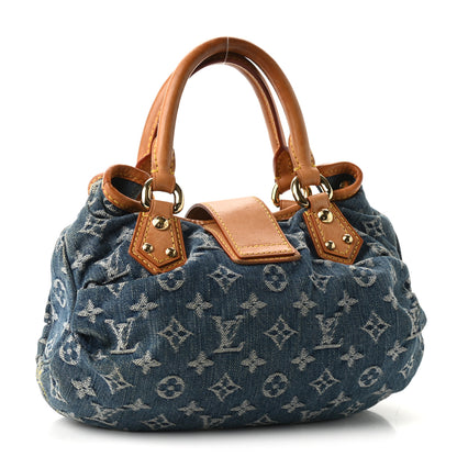 Louis Vuitton Monogram Denim Pleaty Blue 3 of 15