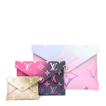 Louis Vuitton Monogram Giant Spring In The City Kirigami Pochette Set Sunrise Pastel Midnight Fuchsia Sunset Kaki 1 of 13