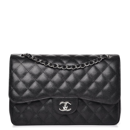 Chanel Caviar Quilted Jumbo Double Flap Black 1 of 7