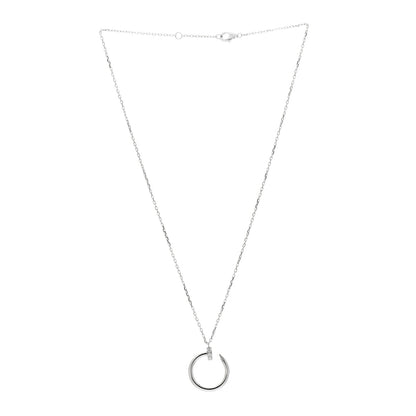 Cartier 18K White Gold Diamond Juste Un Clou Necklace 3 of 5