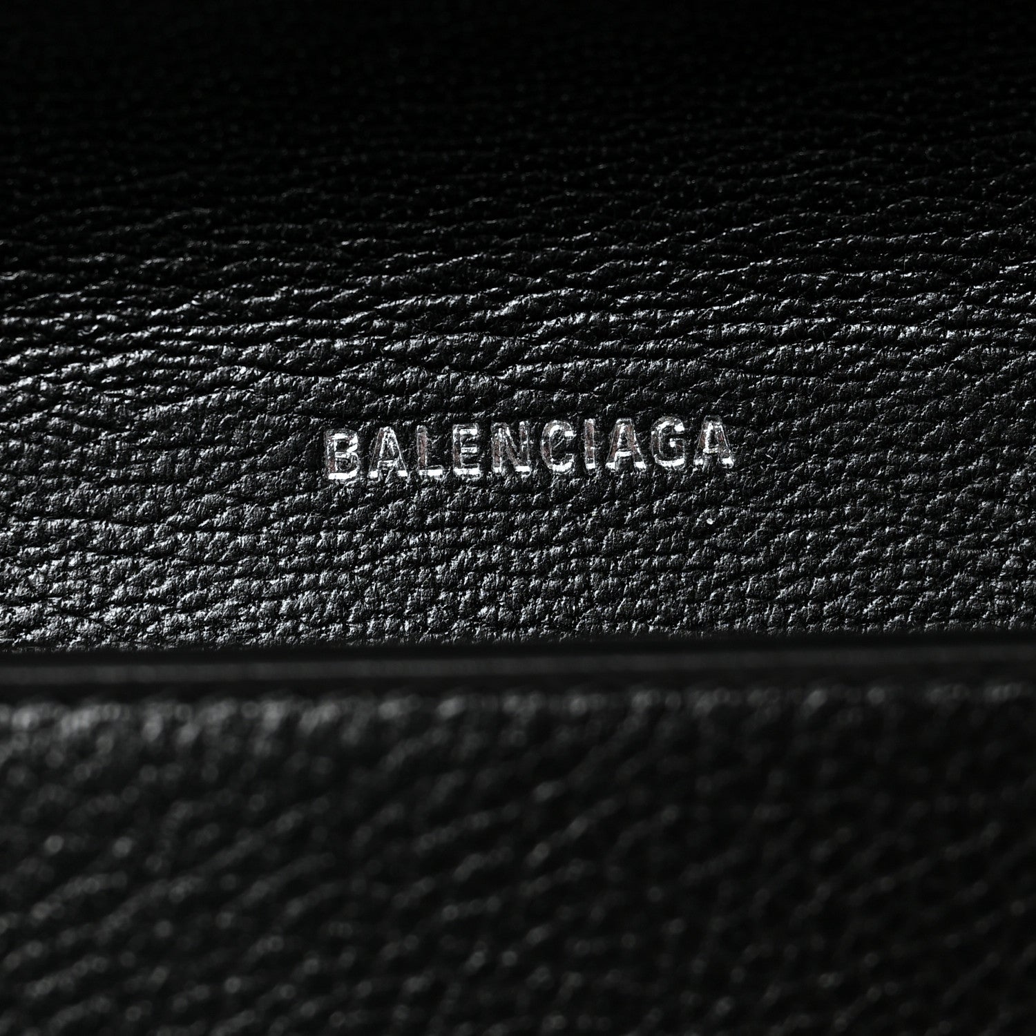 Balenciaga Vibrato Calfskin BB Phone Holder Wallet On Chain Black 6 of 10