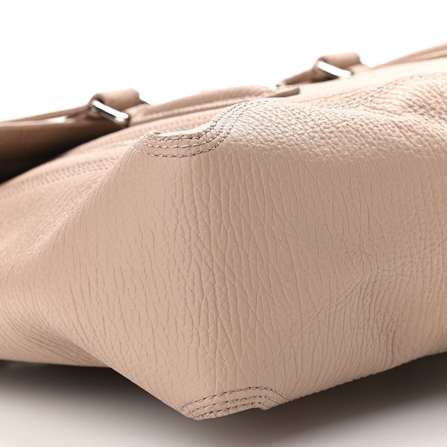 Textured Calfskin Medium Pashli Satchel Khaki