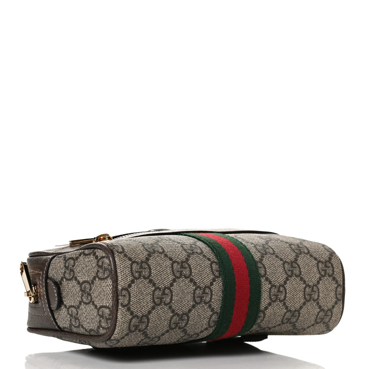 Gucci GG Supreme Monogram Web Small Ophidia Belt Bag 75 30 Dark Brown 4 of 14