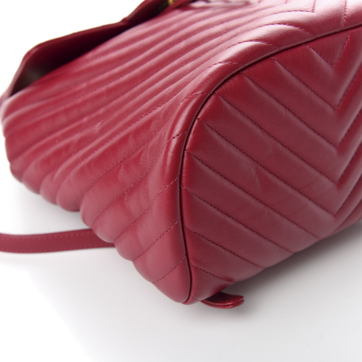 Chanel Calfskin Chevron Quilted Small Urban Spirit Backpack Dark Pink 7 of 8