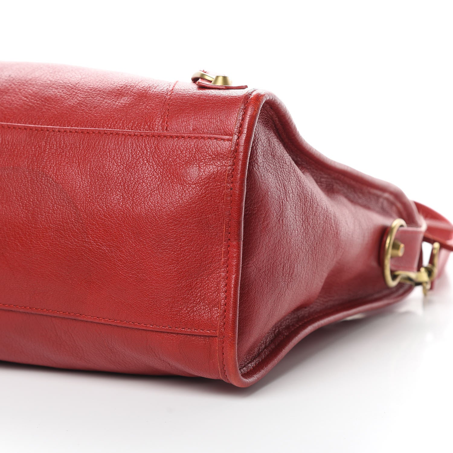Balenciaga Sugar Goatskin Classic Gold Hardware City Rouge Rouge Coquelicot 10 of 20
