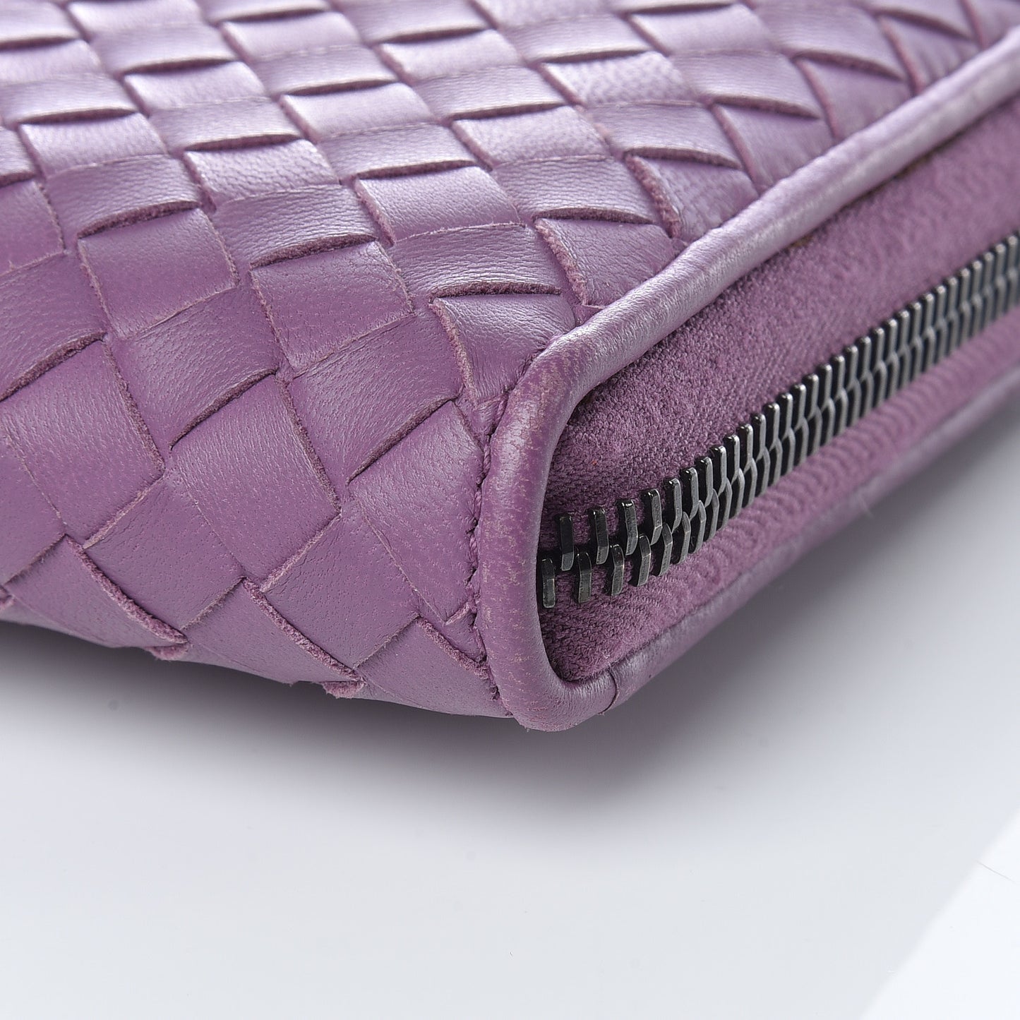 Nappa Intrecciato Zip Around Wallet Corot