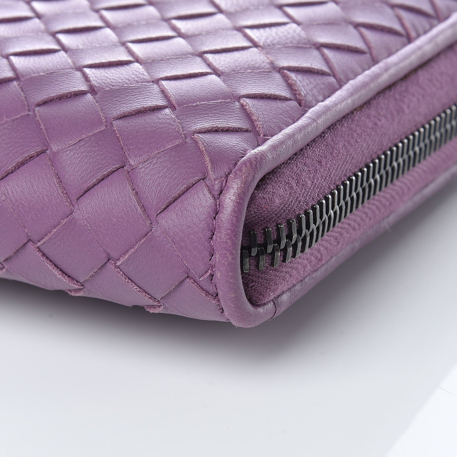 Bottega Veneta Nappa Intrecciato Zip Around Wallet Corot 9 of 12