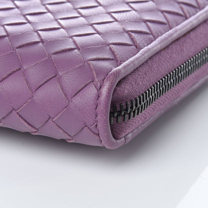 Bottega Veneta Nappa Intrecciato Zip Around Wallet Corot 9 of 12