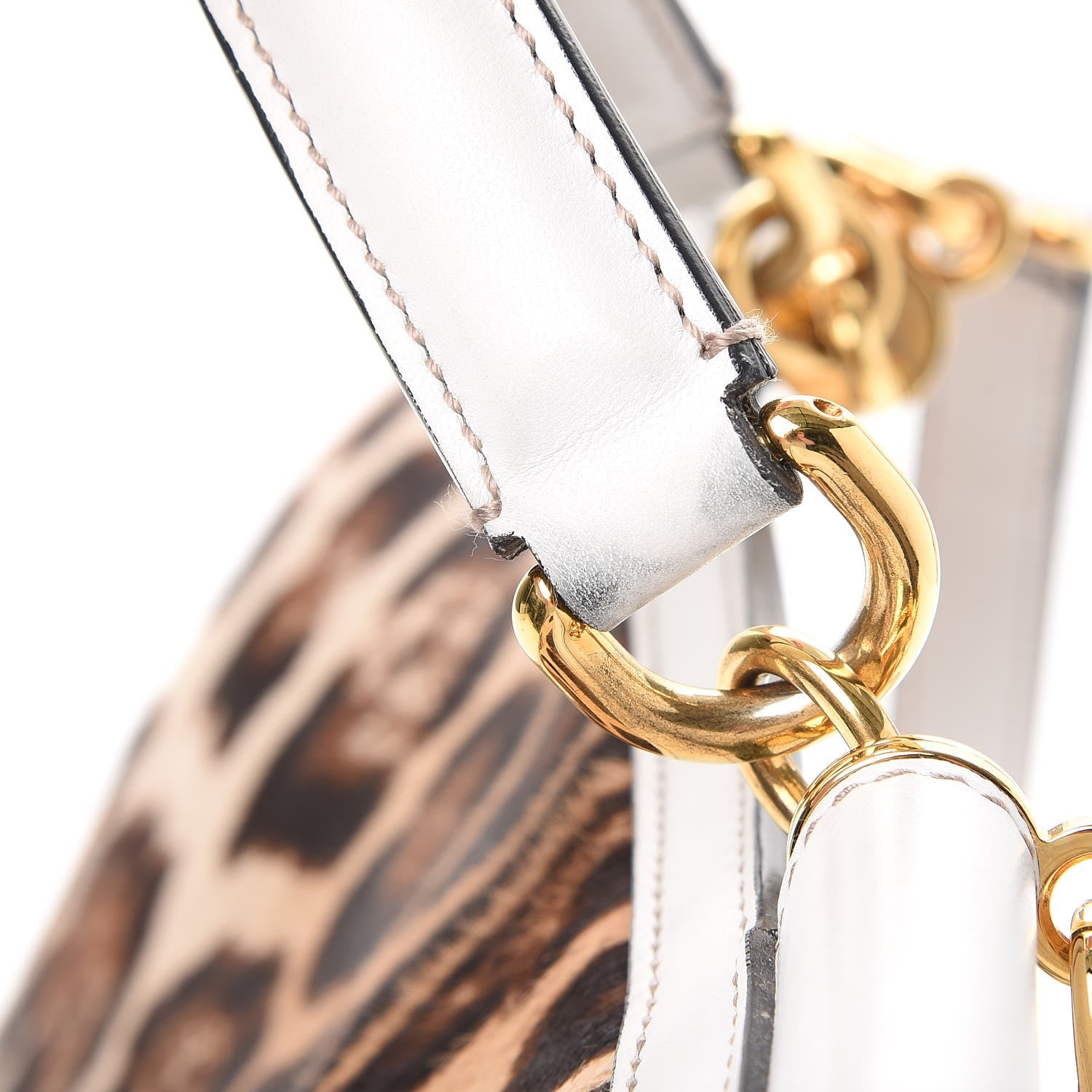 Dolce & Gabbana Calf Hair Leopard Print Lace Large Miss Sicily Satchel White 13 of 23