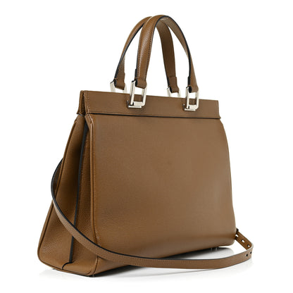 Gucci Grainy Calfskin Medium Zumi Top Handle Bag Friky Taupe 3 of 11
