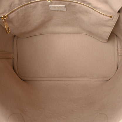 Louis Vuitton Empreinte Monogram Spring In The City Neverfull MM Kaki Beige Cream 7 of 10