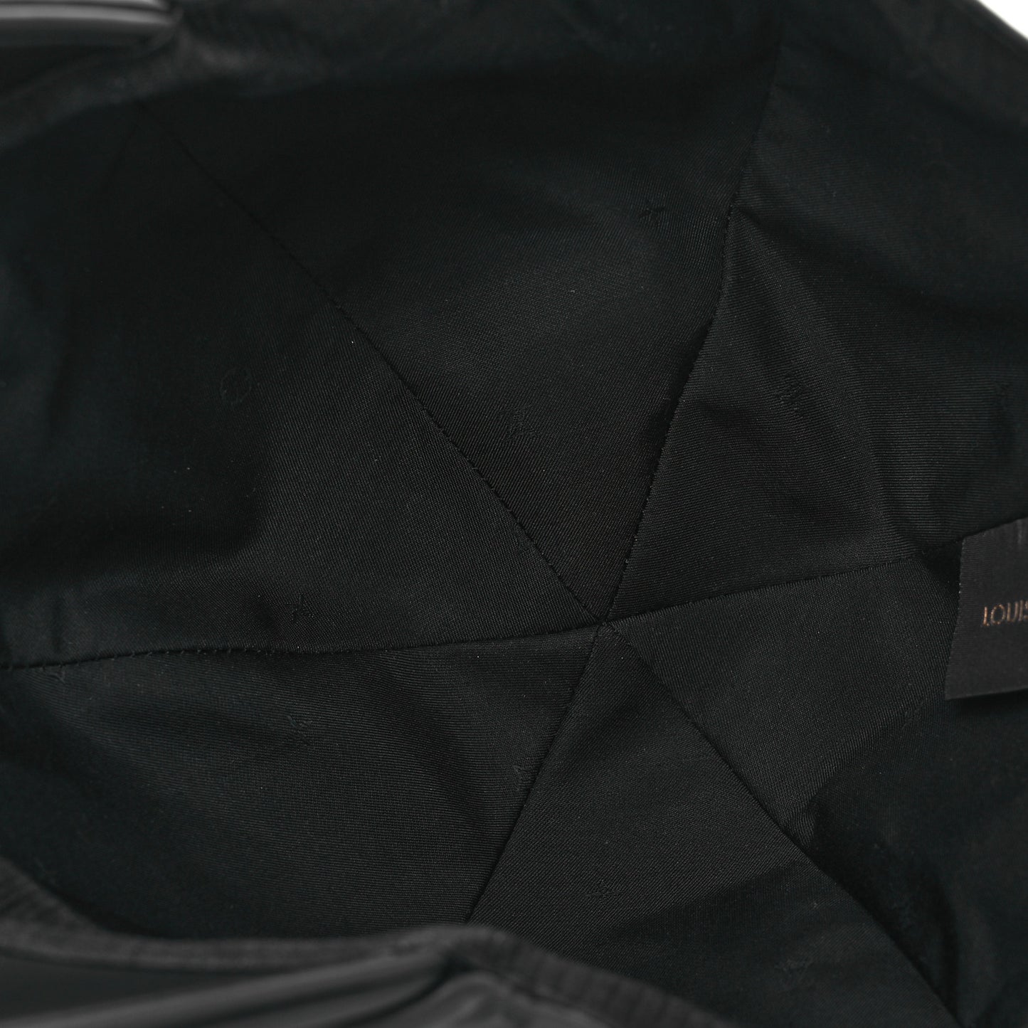 Calfskin Monogram Shadow Baseball Cap 58 Black