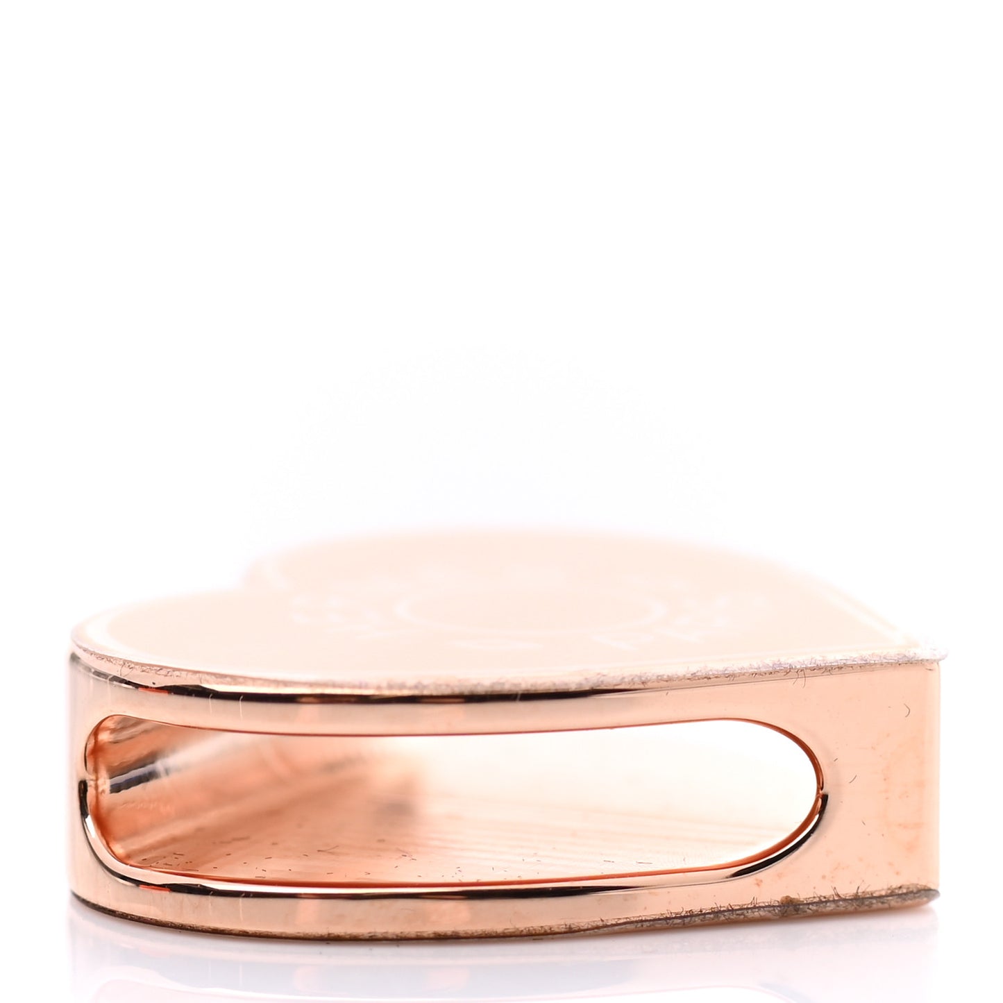 Rose Gold Plated Brass Mini Coeur Twilly Scarf Ring