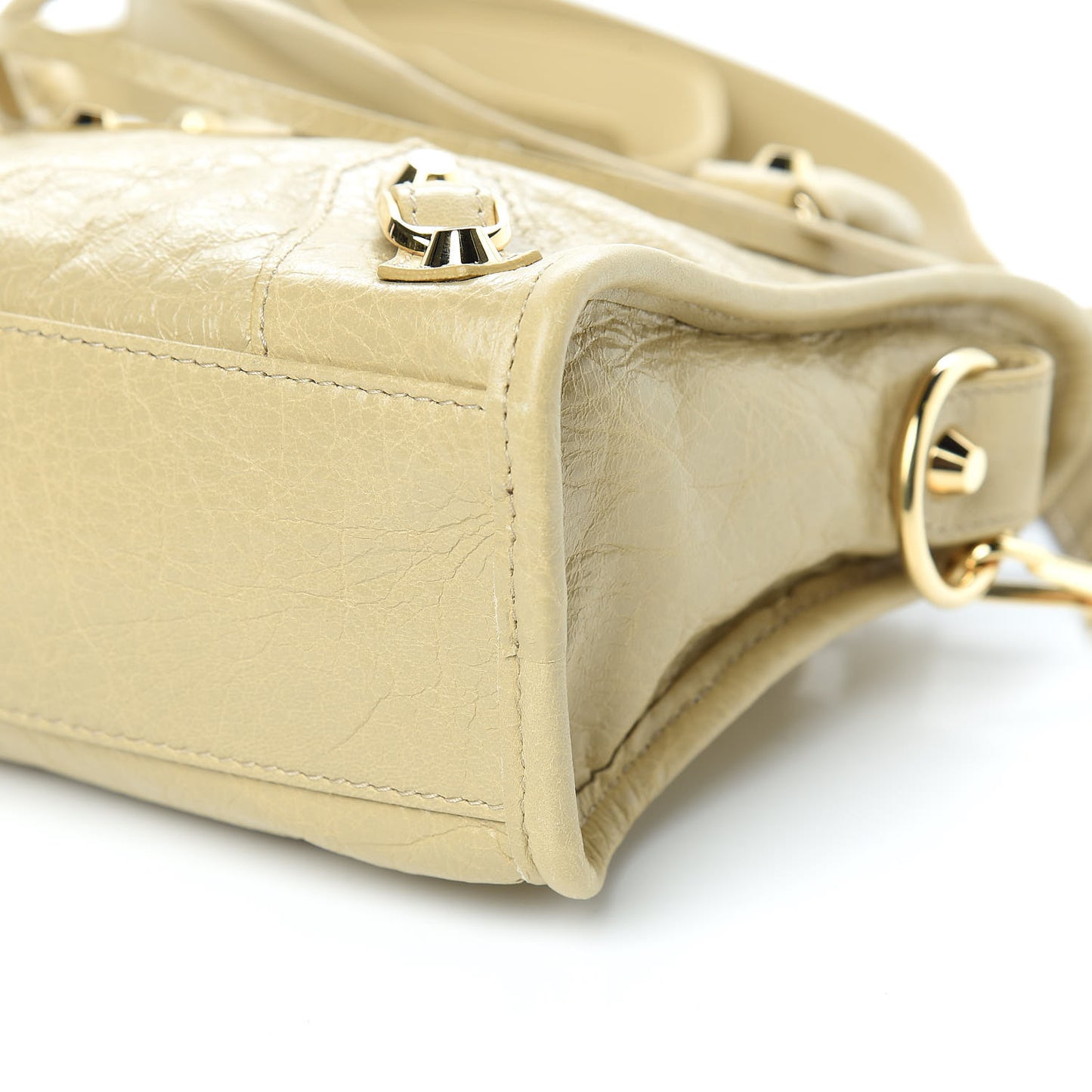 Agneau Classic Gold Hardware Mini S Citytrap Beige Sable