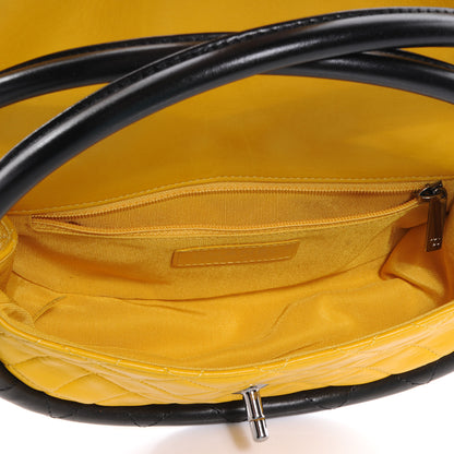 Chanel Quilted Lambskin Small Hula Hoop Flap Yellow 6 of 9
