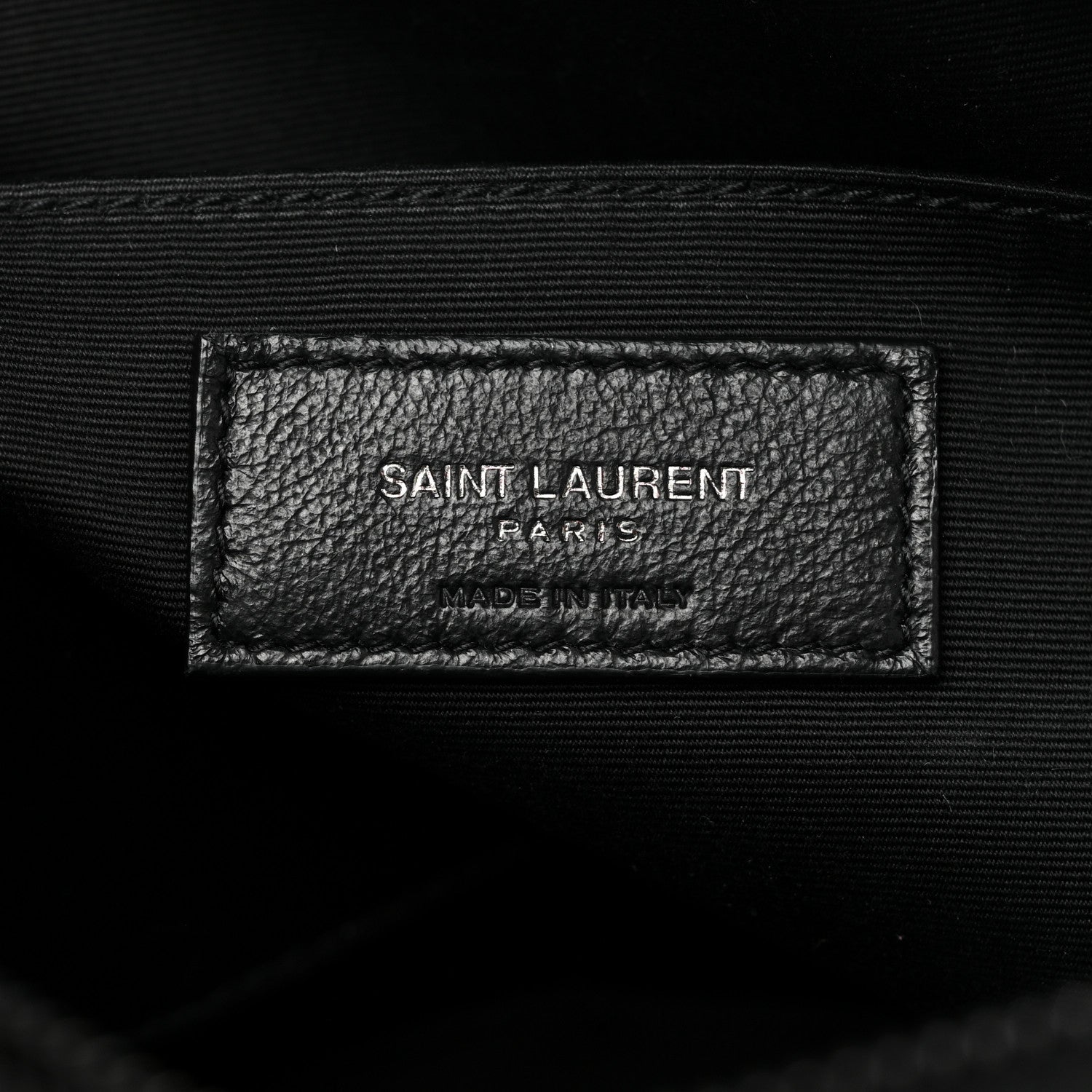 Saint Laurent Calfskin Matelasse Monogram Monochrome Lou Camera Bag Black 6 of 8