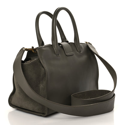 Saint Laurent Calfskin Baby Monogram Downtown Cabas Earth 2 of 8