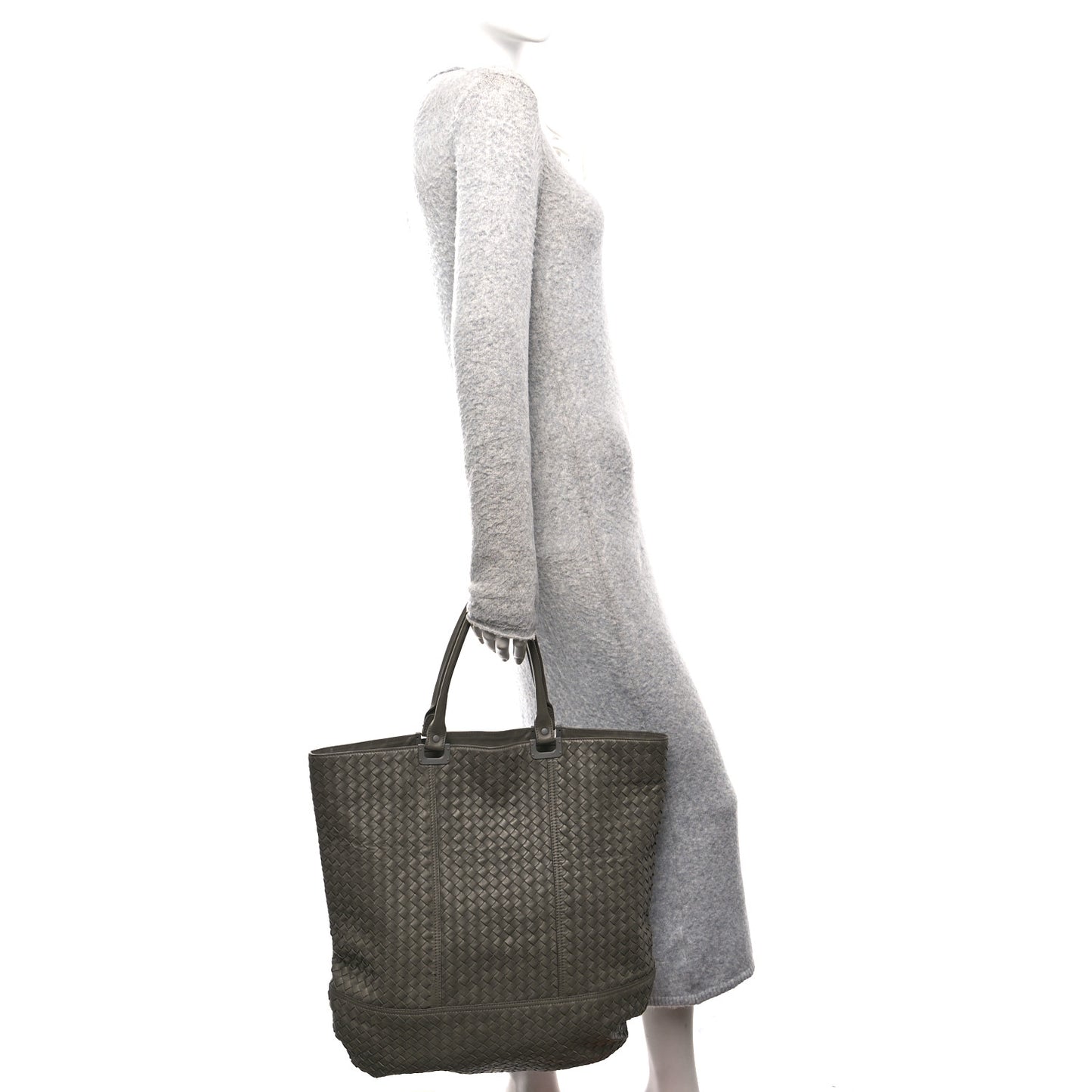 Nappa Intrecciato Tote Grey