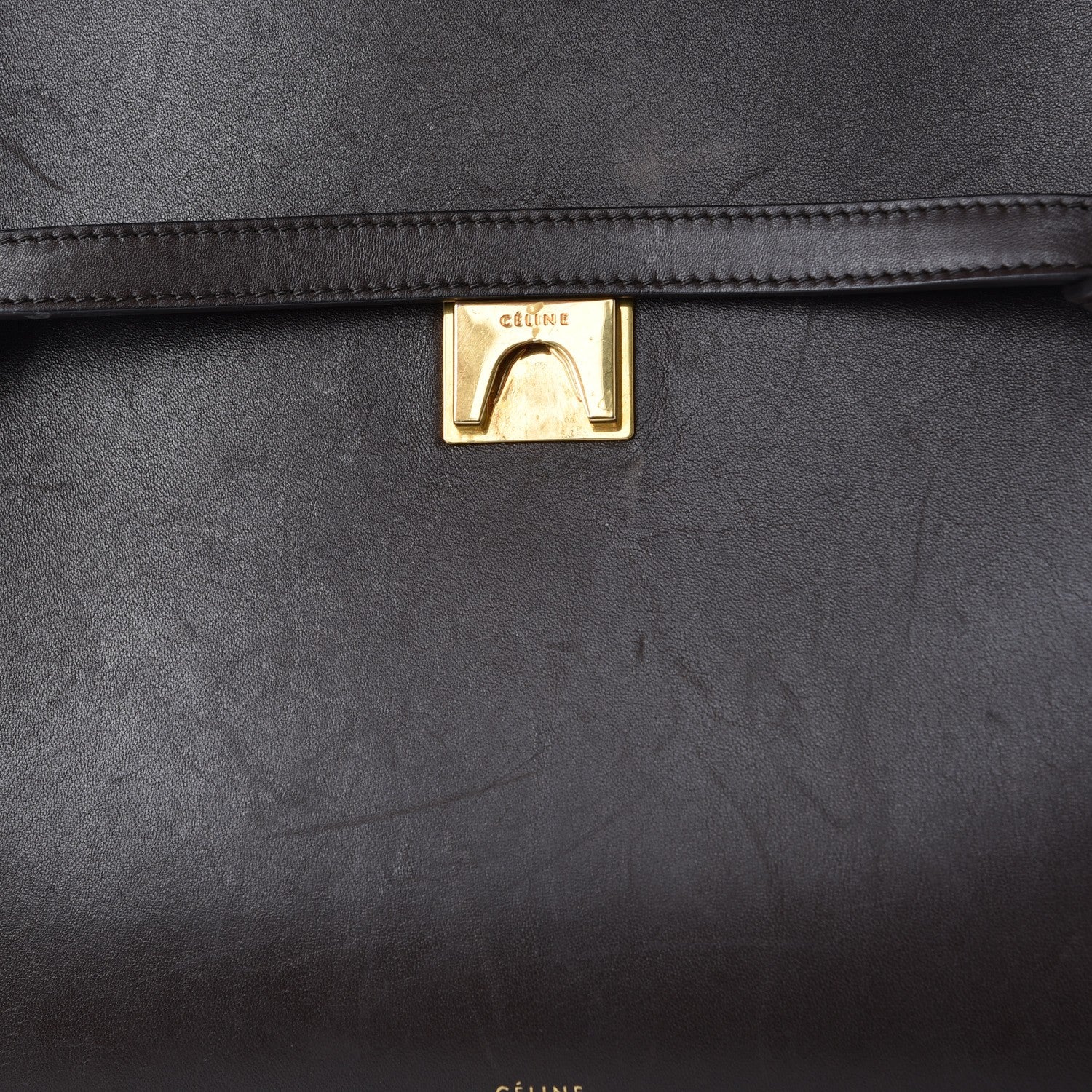 Celine Supersoft Calfskin Mini Belt Bag Wood 9 of 18