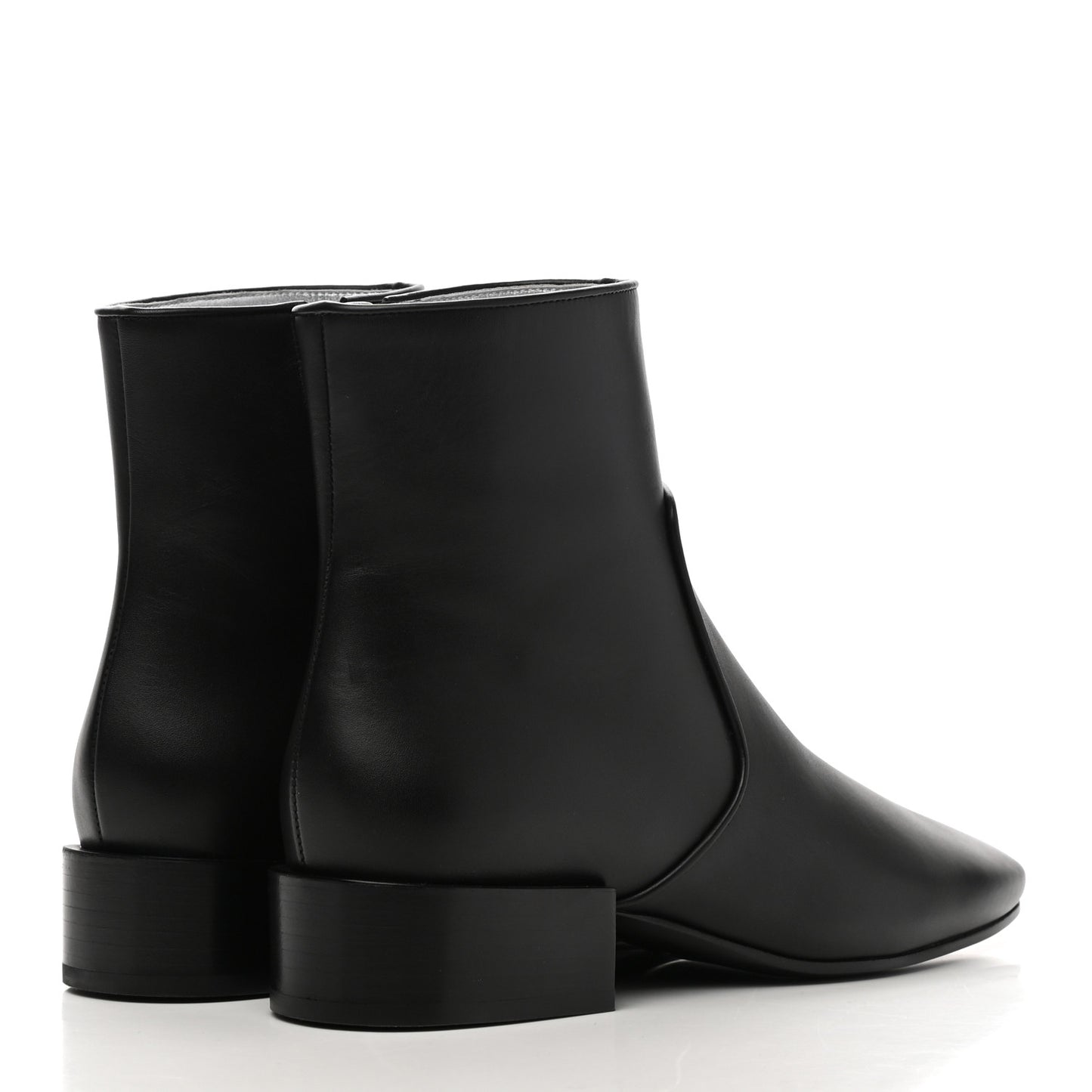 Calfskin Ankle Boots 36.5 Black