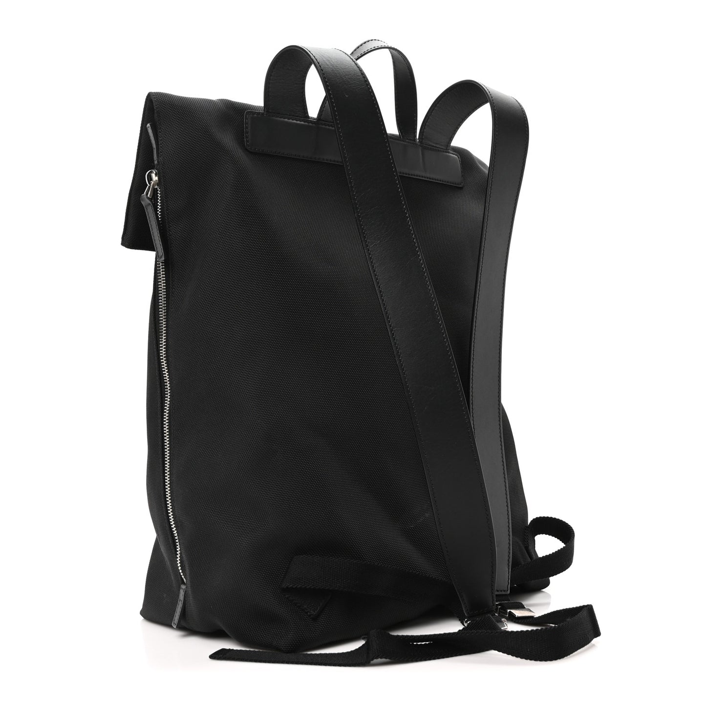Techno Canvas Web Single Buckle Backpack Black