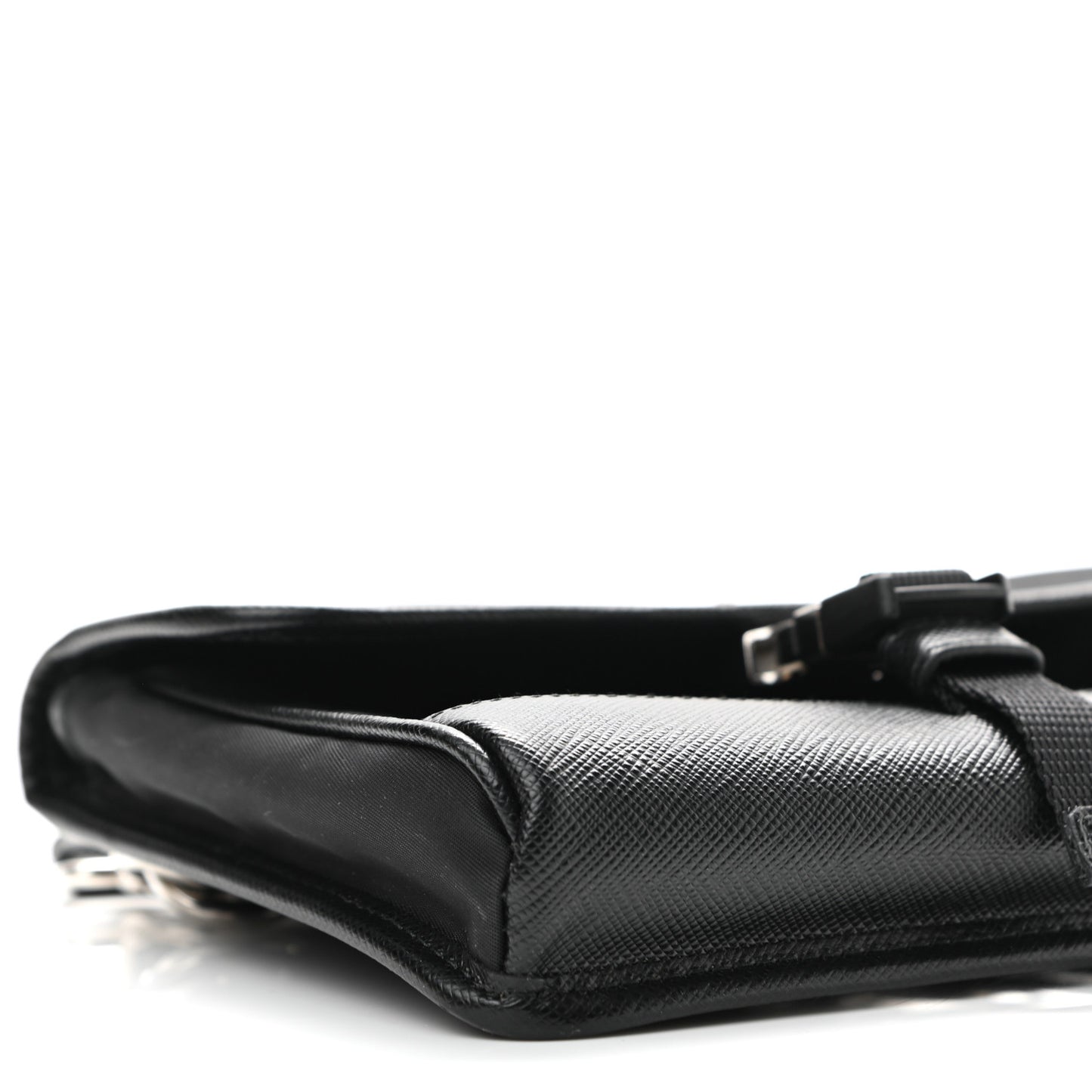 Re-Nylon Saffiano Smartphone Case Crossbody Black