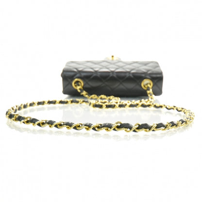Chanel Lambskin Quilted Mini Flap Black 6 of 12