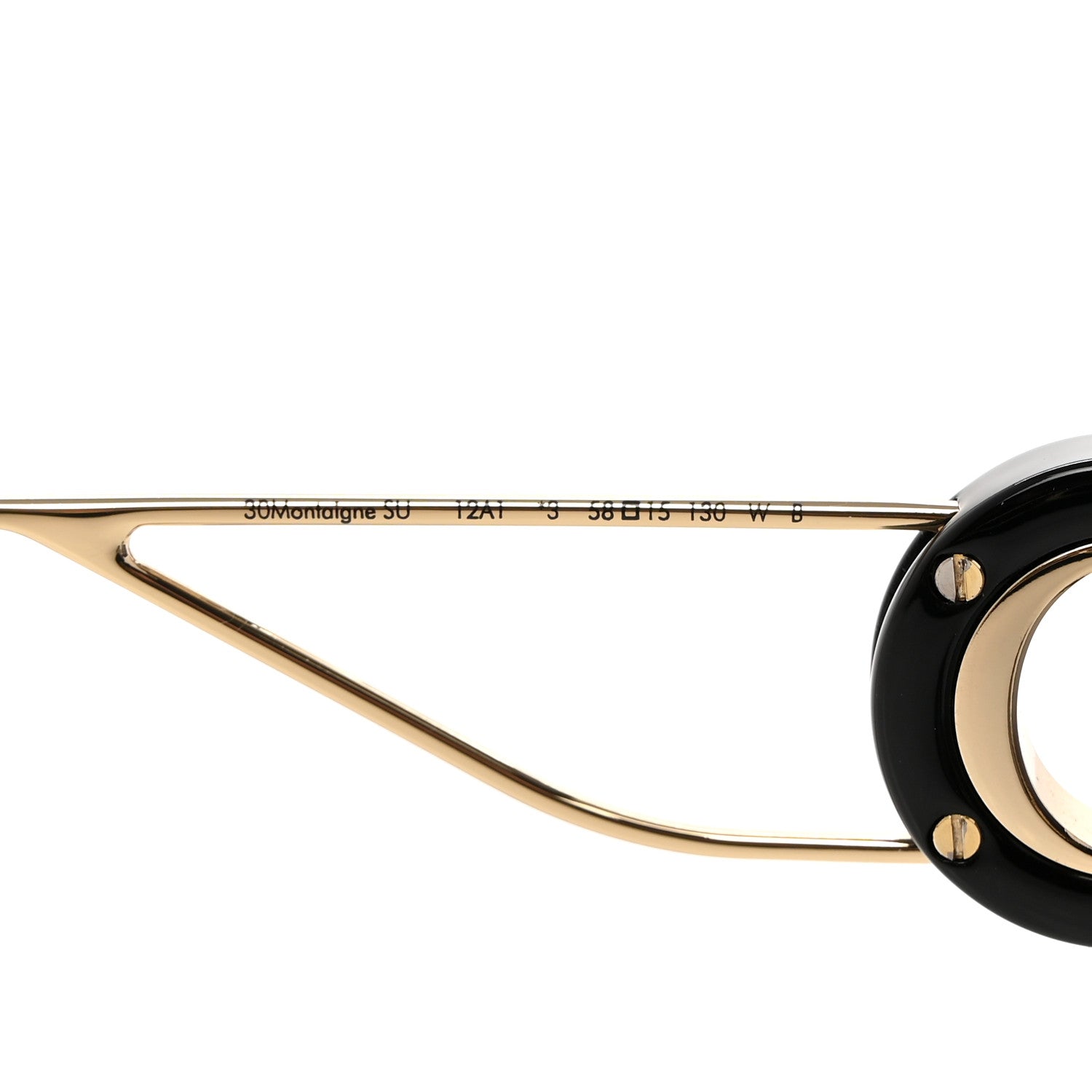 Christian Dior Square 30 Montaigne Sunglasses Black 5 of 8