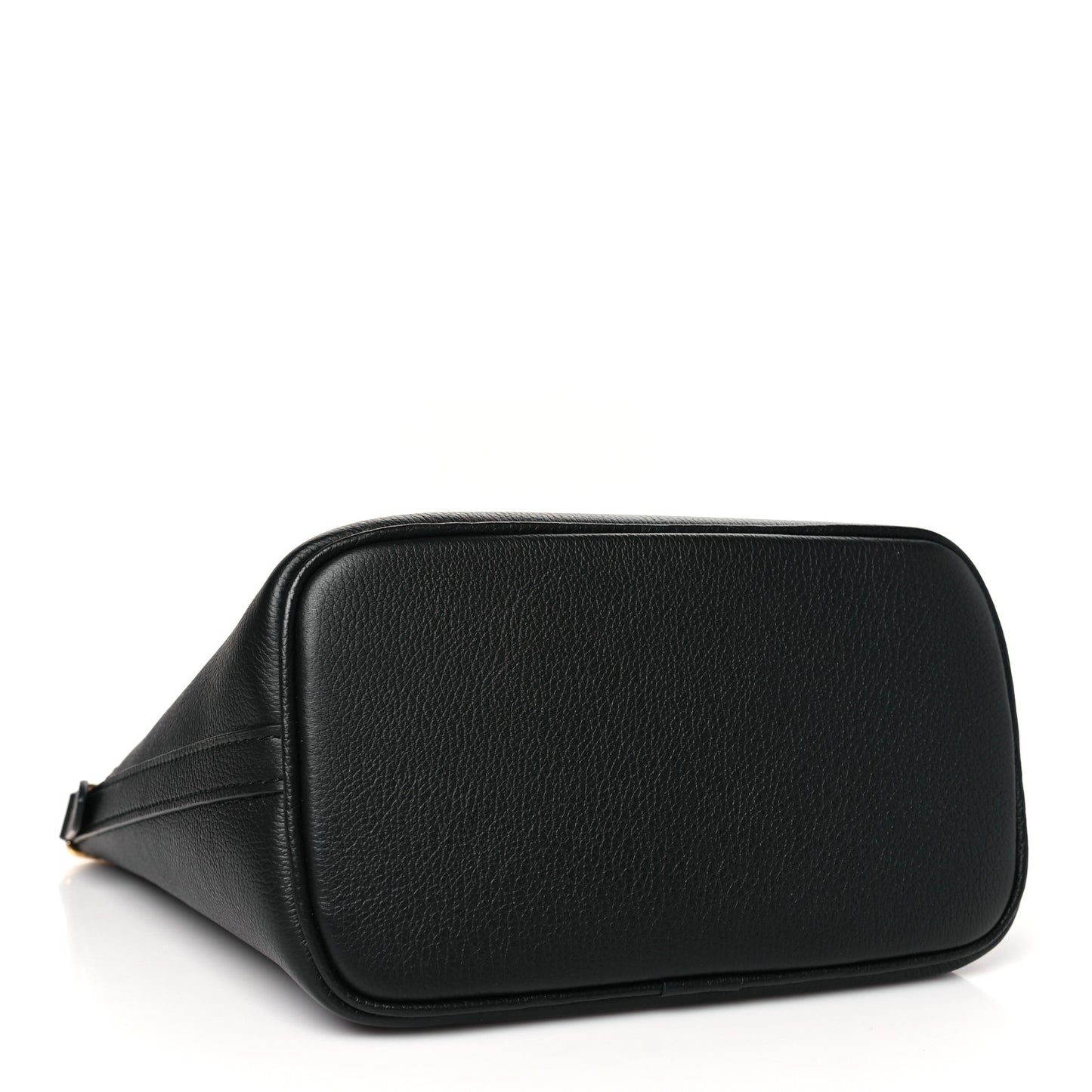 Calfskin Lock and Walk Bucket Black