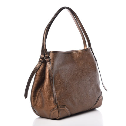 Burberry Grainy Calfskin Small Canterbury Tote Antique Gold 3 of 11