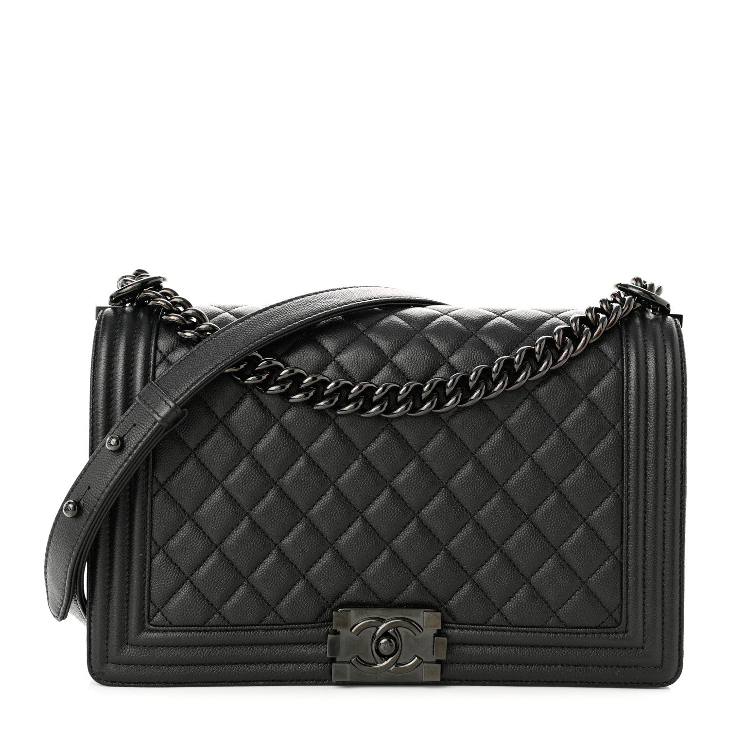 Chanel Caviar Quilted New Medium Boy Flap So Black 1 of 11